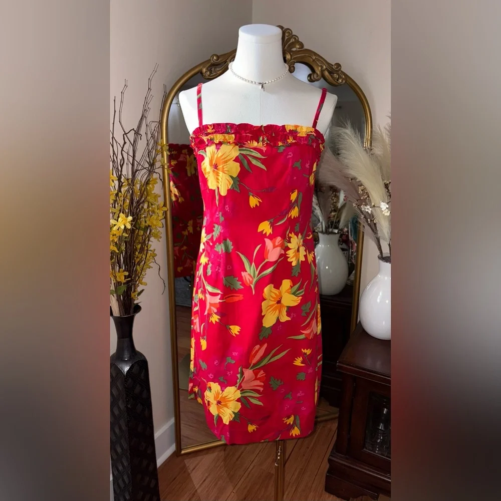 Vintage Y2K Giorgio Fiorlini Womens Dress Size 6 Floral NWT - Picture 2 of 11